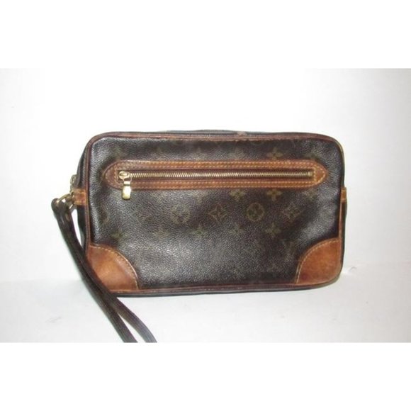 Louis Vuitton Brown Marly Dragonne Clutch Wristlet - Picture 9 of 11